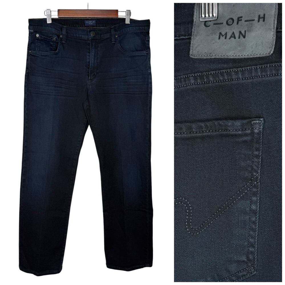 Citizens of Humanity Sid‎ 36 W x 29.5 L Straight Leg Dark Blue Jeans Made In USA